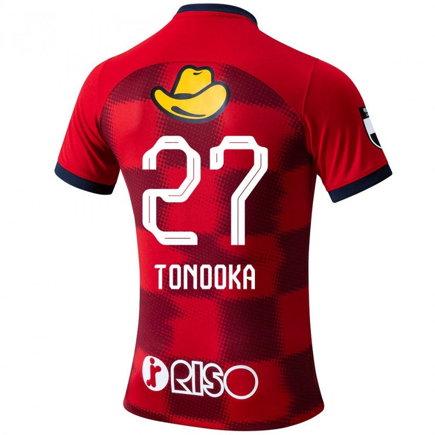 Enfant Maillot Ryota Tonooka #27 Rouge Bleu Blanc Tenues Domicile 2024/25 T-Shirt Suisse