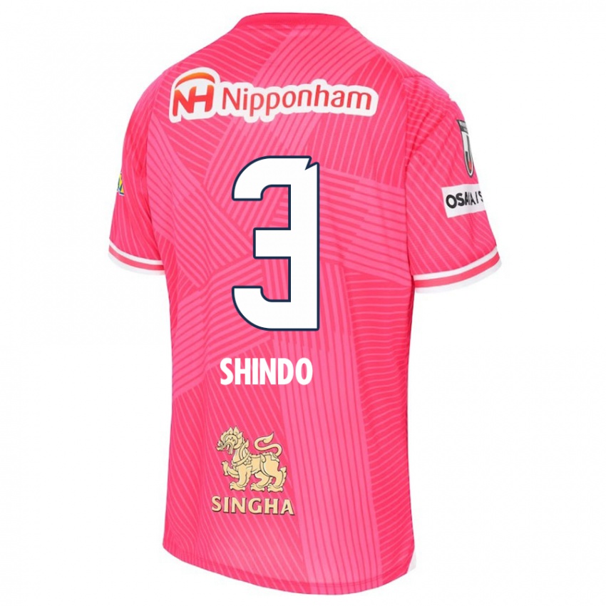 Kinder Ryosuke Shindo #3 Rosa Weiß Heimtrikot Trikot 2024/25 T-Shirt Schweiz