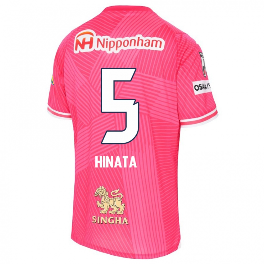 Kinder Hinata Kida #5 Rosa Weiß Heimtrikot Trikot 2024/25 T-Shirt Schweiz