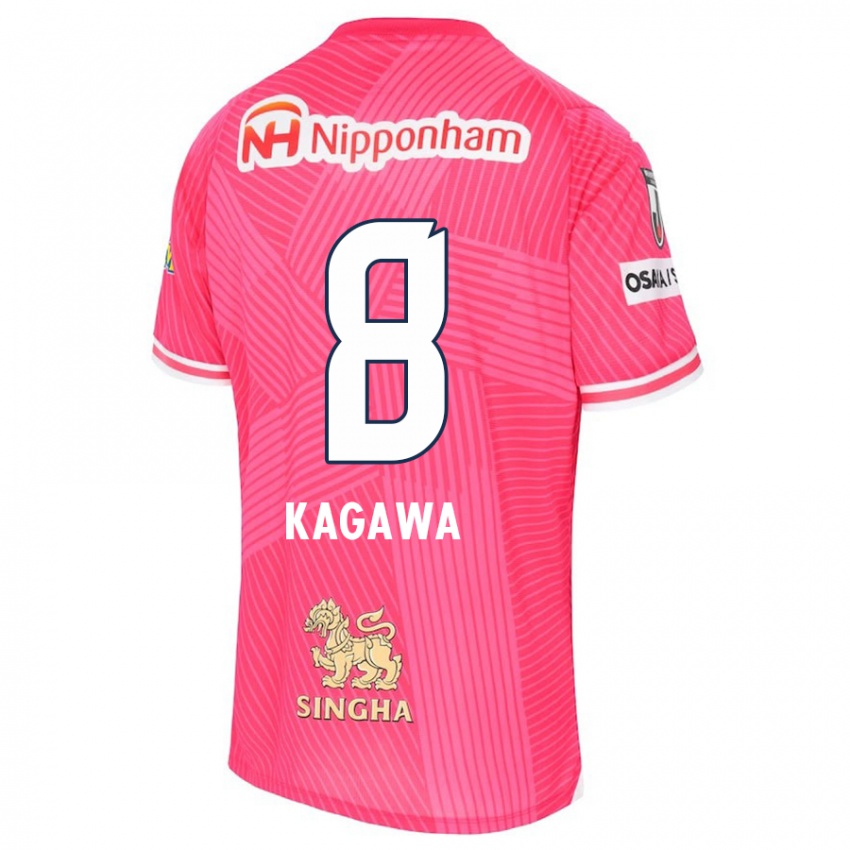 Kinder Shinji Kagawa #8 Rosa Weiß Heimtrikot Trikot 2024/25 T-Shirt Schweiz