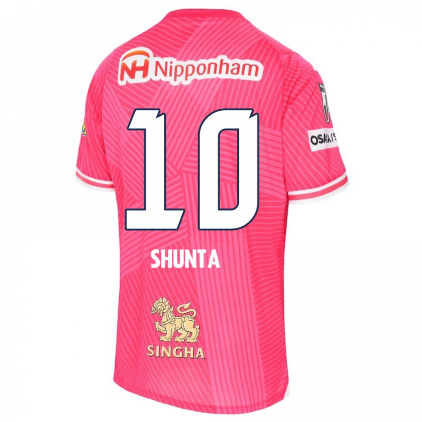 Kinder Shunta Tanaka #10 Rosa Weiß Heimtrikot Trikot 2024/25 T-Shirt Schweiz