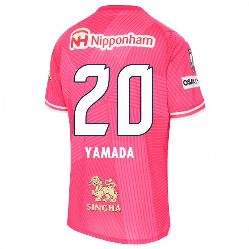 Kinder Kotaro Yamada #20 Rosa Weiß Heimtrikot Trikot 2024/25 T-Shirt Schweiz