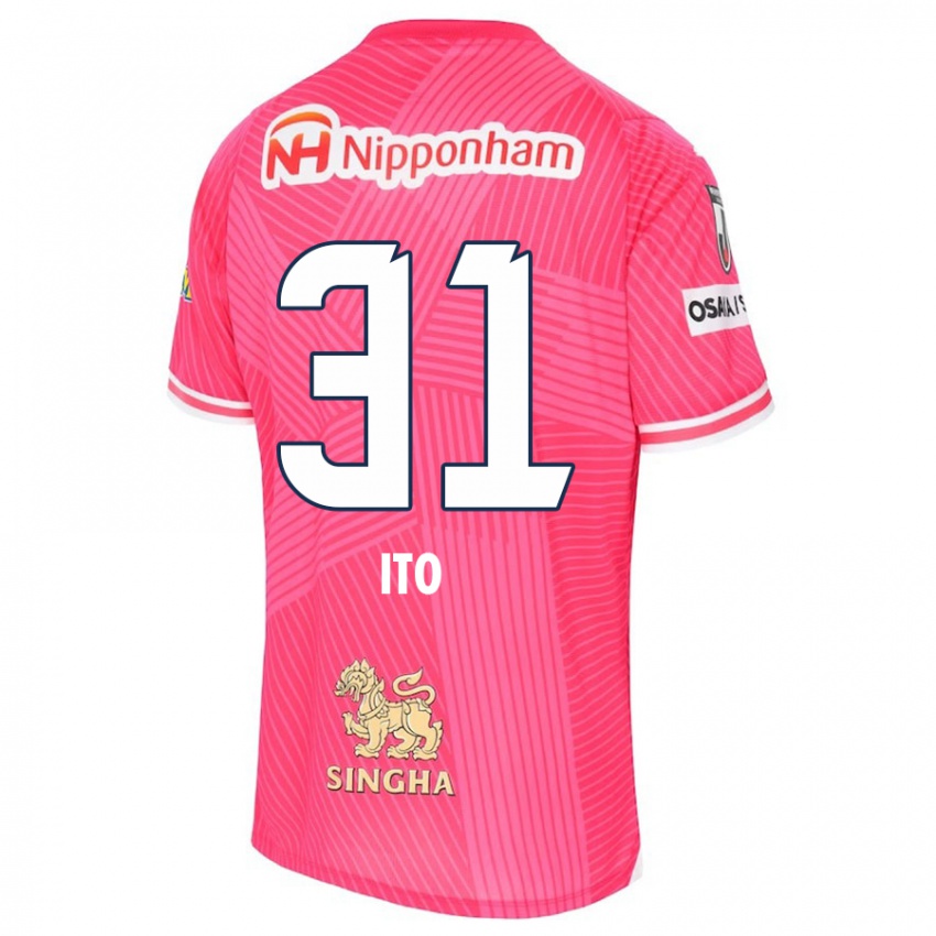 Kinder Nagomu Ito #31 Rosa Weiß Heimtrikot Trikot 2024/25 T-Shirt Schweiz