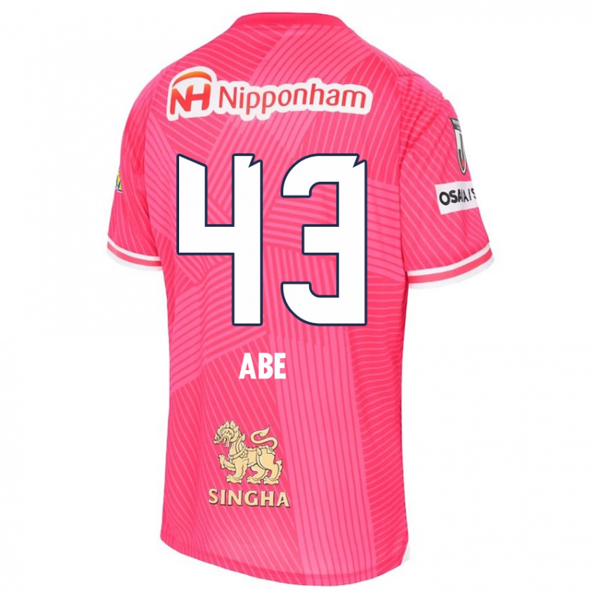 Kinder Yosei Abe #43 Rosa Weiß Heimtrikot Trikot 2024/25 T-Shirt Schweiz