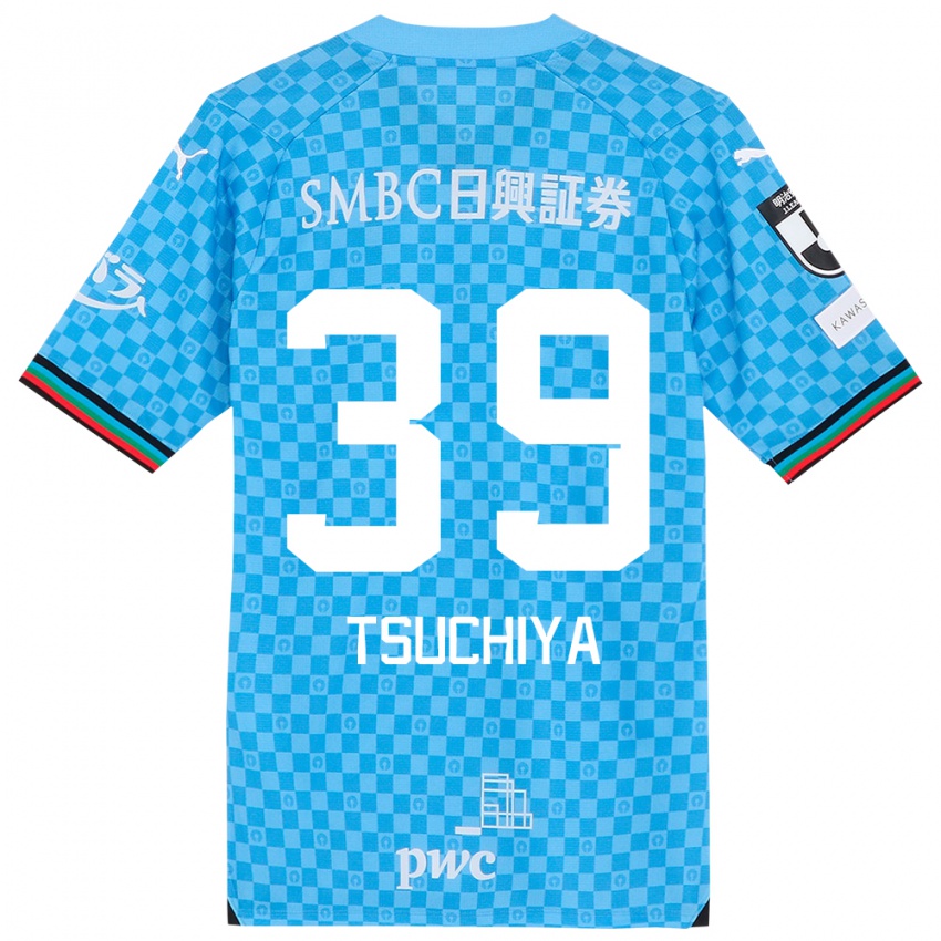 Enfant Maillot Kaito Tsuchiya #39 Bleu Azur Tenues Domicile 2024/25 T-Shirt Suisse