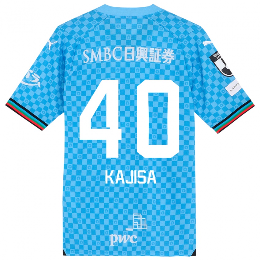 Enfant Maillot Umi Kajisa #40 Bleu Azur Tenues Domicile 2024/25 T-Shirt Suisse