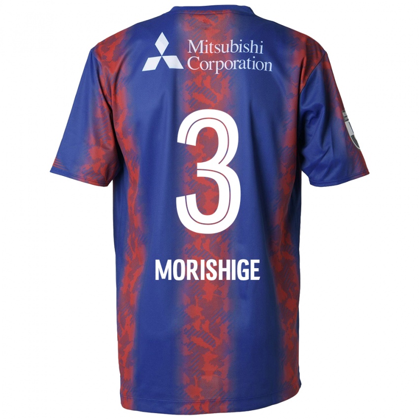 Enfant Maillot Masato Morishige #3 Bleu Rouge Tenues Domicile 2024/25 T-Shirt Suisse