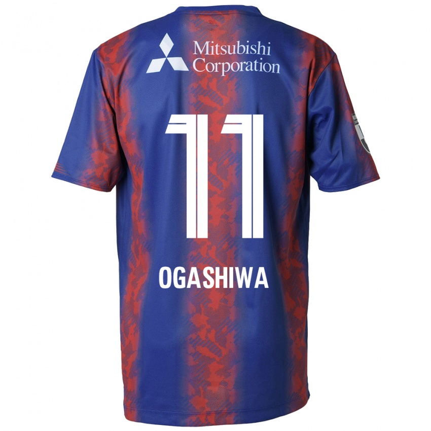 Enfant Maillot Tsuyoshi Ogashiwa #11 Bleu Rouge Tenues Domicile 2024/25 T-Shirt Suisse