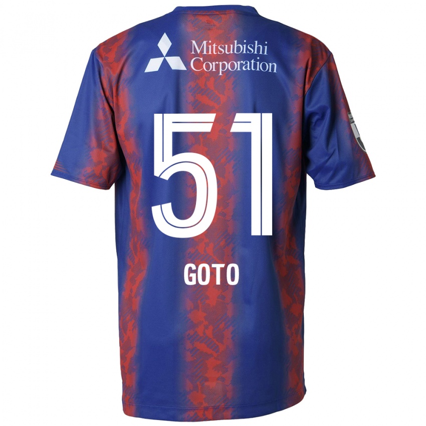 Enfant Maillot Wataru Goto #51 Bleu Rouge Tenues Domicile 2024/25 T-Shirt Suisse