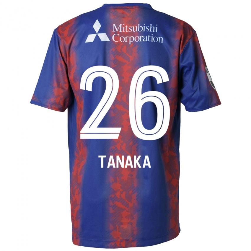 Enfant Maillot Haruto Tanaka #26 Bleu Rouge Tenues Domicile 2024/25 T-Shirt Suisse