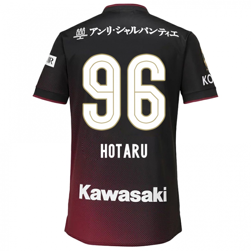 Enfant Maillot Hotaru Yamaguchi #96 Noir Rouge Tenues Domicile 2024/25 T-Shirt Suisse