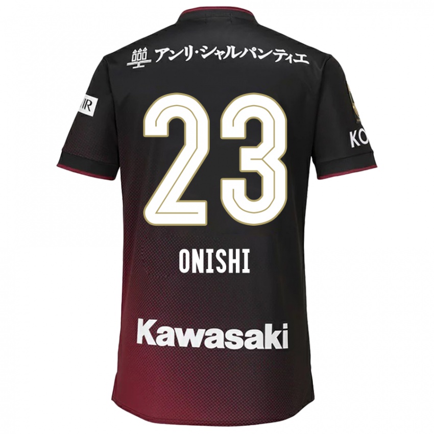 Enfant Maillot Sota Onishi #23 Noir Rouge Tenues Domicile 2024/25 T-Shirt Suisse