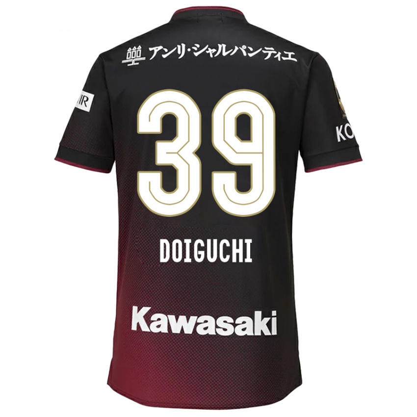 Enfant Maillot Ritsu Doiguchi #39 Noir Rouge Tenues Domicile 2024/25 T-Shirt Suisse