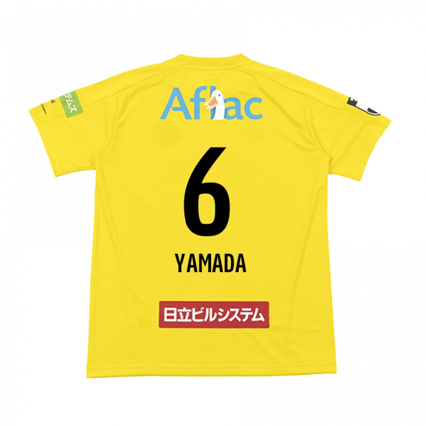 Kinder Yuto Yamada #6 Gelb Schwarz Heimtrikot Trikot 2024/25 T-Shirt Schweiz