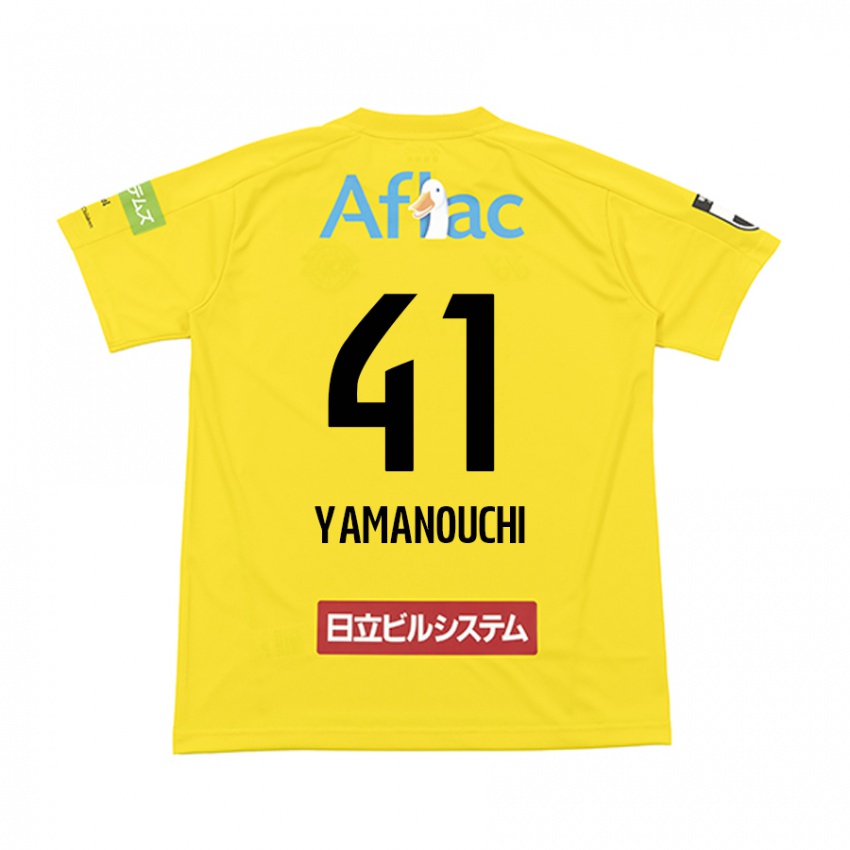 Kinder Yusei Yamanouchi #41 Gelb Schwarz Heimtrikot Trikot 2024/25 T-Shirt Schweiz