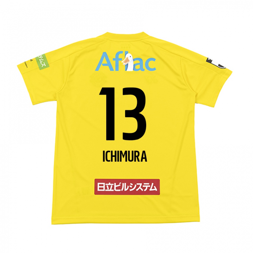 Kinder Ken Ichimura #13 Gelb Schwarz Heimtrikot Trikot 2024/25 T-Shirt Schweiz