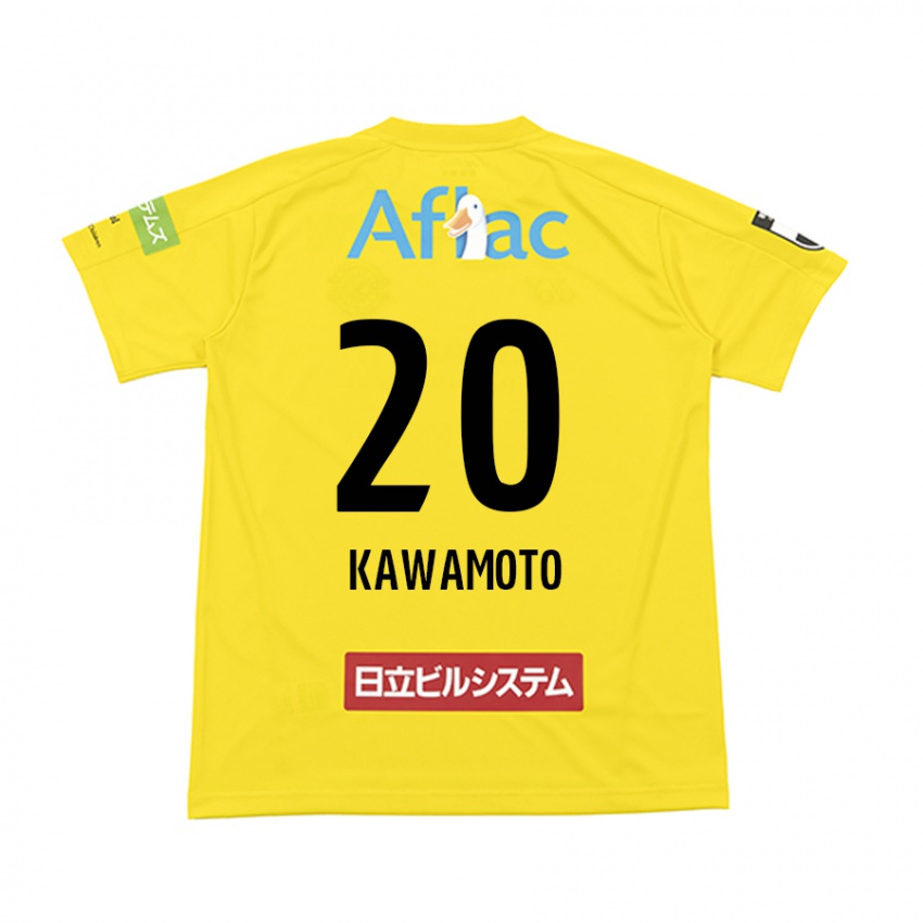 Kinder Daizen Kawamoto #20 Gelb Schwarz Heimtrikot Trikot 2024/25 T-Shirt Schweiz