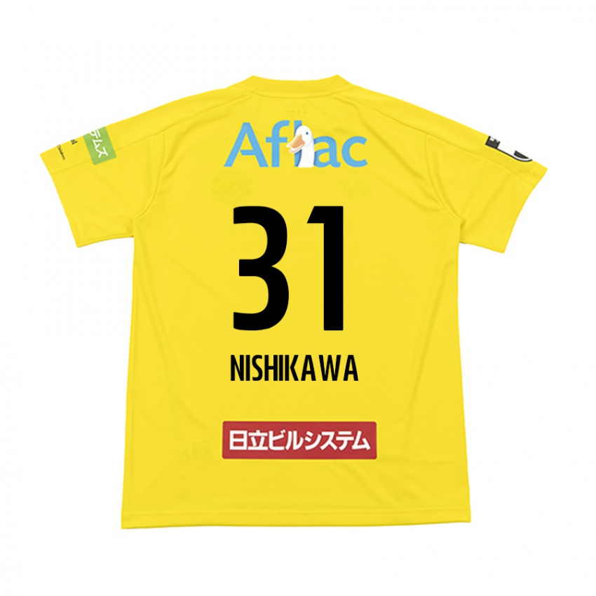 Kinder Genki Nishikawa #31 Gelb Schwarz Heimtrikot Trikot 2024/25 T-Shirt Schweiz