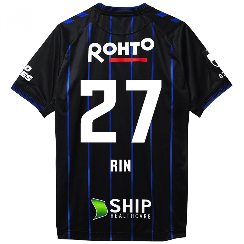 Kinder Rin Mito #27 Schwarz Blau Heimtrikot Trikot 2024/25 T-Shirt Schweiz