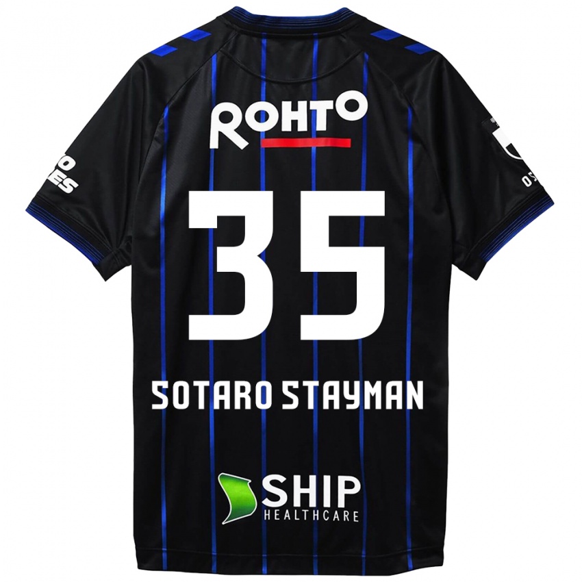 Kinder Joshua Sotaro Stayman #35 Schwarz Blau Heimtrikot Trikot 2024/25 T-Shirt Schweiz