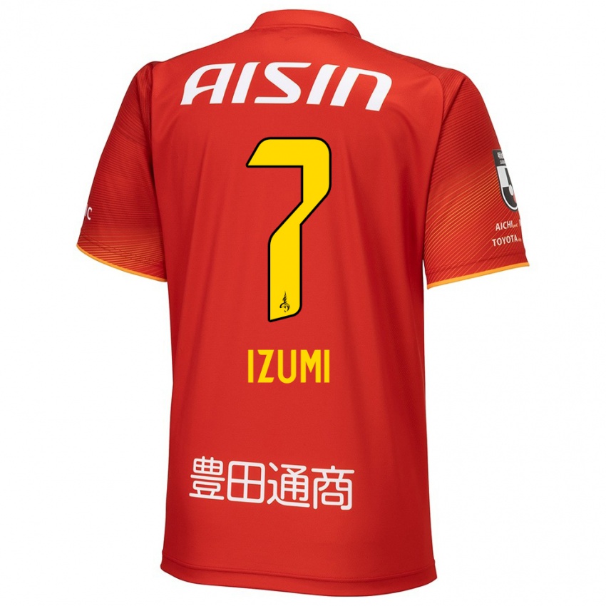 Enfant Maillot Ryuji Izumi #7 Rouge Blanc Jaune Tenues Domicile 2024/25 T-Shirt Suisse