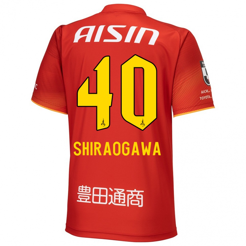 Enfant Maillot Rekuto Shiraogawa #40 Rouge Blanc Jaune Tenues Domicile 2024/25 T-Shirt Suisse