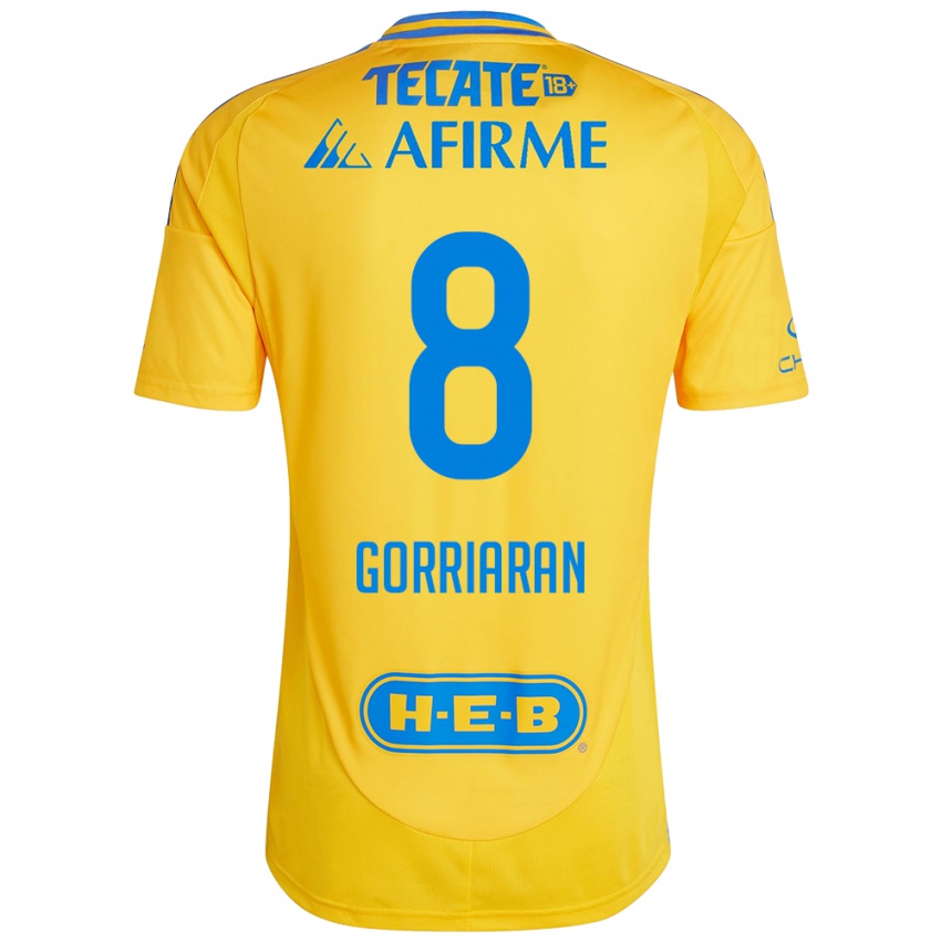 Kinder Fernando Gorriarán #8 Goldgelb Heimtrikot Trikot 2024/25 T-Shirt Schweiz