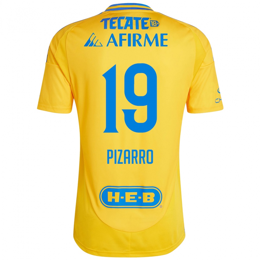 Kinder Guido Pizarro #19 Goldgelb Heimtrikot Trikot 2024/25 T-Shirt Schweiz