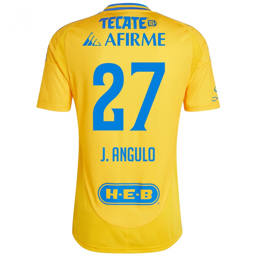 Kinder Jesús Angulo #27 Goldgelb Heimtrikot Trikot 2024/25 T-Shirt Schweiz