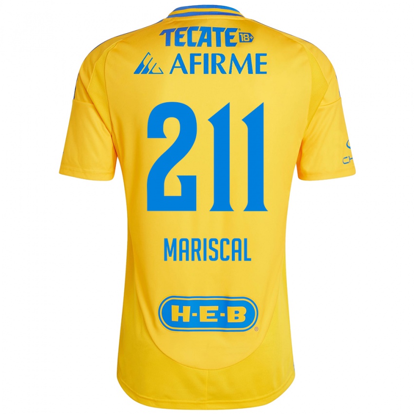 Enfant Maillot Kevin Mariscal #211 Or Jaune Tenues Domicile 2024/25 T-Shirt Suisse