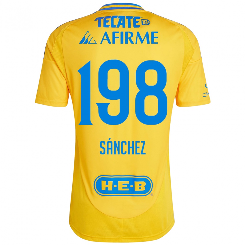 Kinder Diego Sánchez #198 Goldgelb Heimtrikot Trikot 2024/25 T-Shirt Schweiz