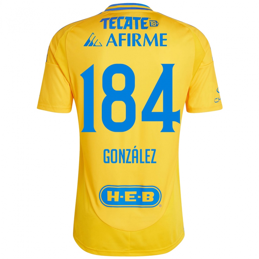 Kinder Erick González #184 Goldgelb Heimtrikot Trikot 2024/25 T-Shirt Schweiz