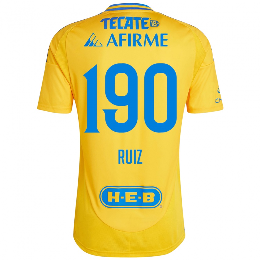 Kinder Óscar Ruiz #190 Goldgelb Heimtrikot Trikot 2024/25 T-Shirt Schweiz