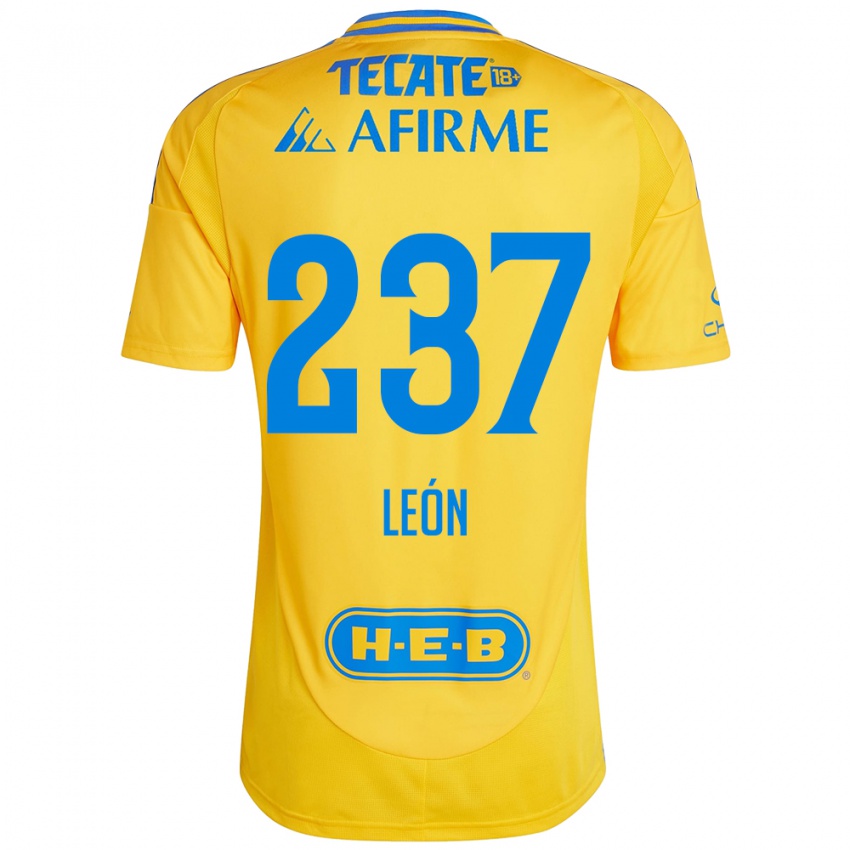 Kinder Gabriel León #237 Goldgelb Heimtrikot Trikot 2024/25 T-Shirt Schweiz