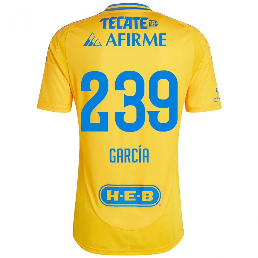 Kinder Diego García #239 Goldgelb Heimtrikot Trikot 2024/25 T-Shirt Schweiz