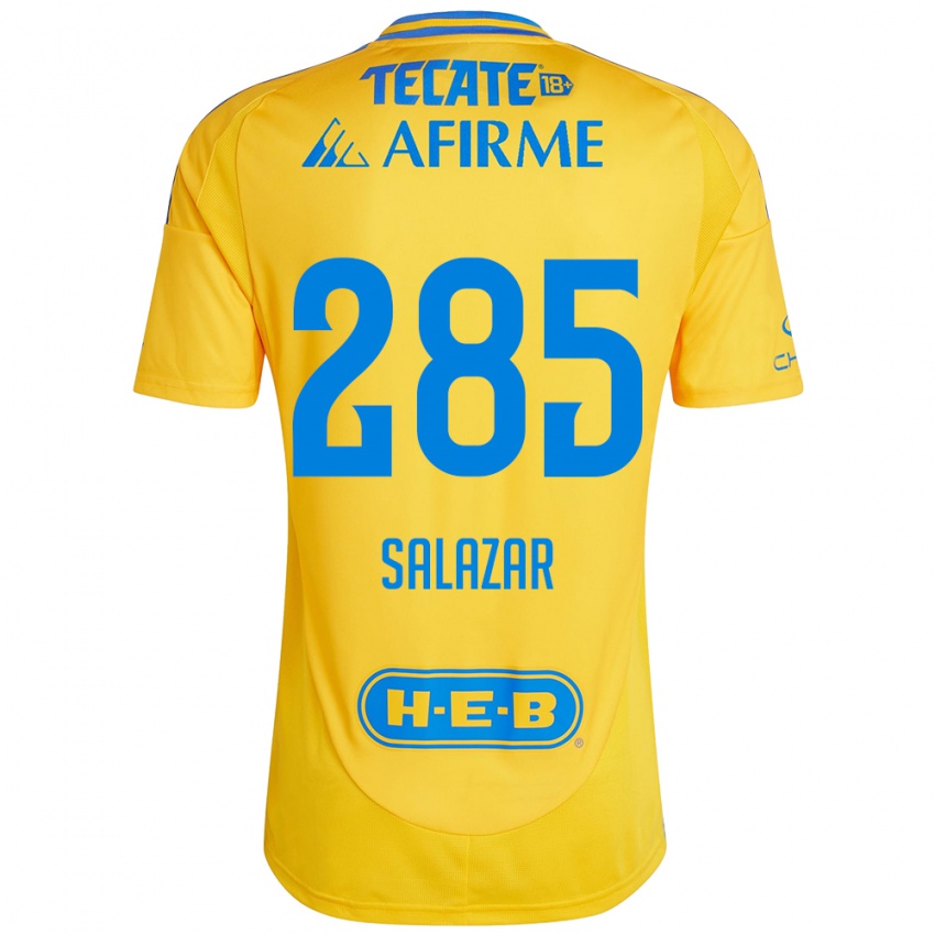 Kinder Bryan Salazar #285 Goldgelb Heimtrikot Trikot 2024/25 T-Shirt Schweiz