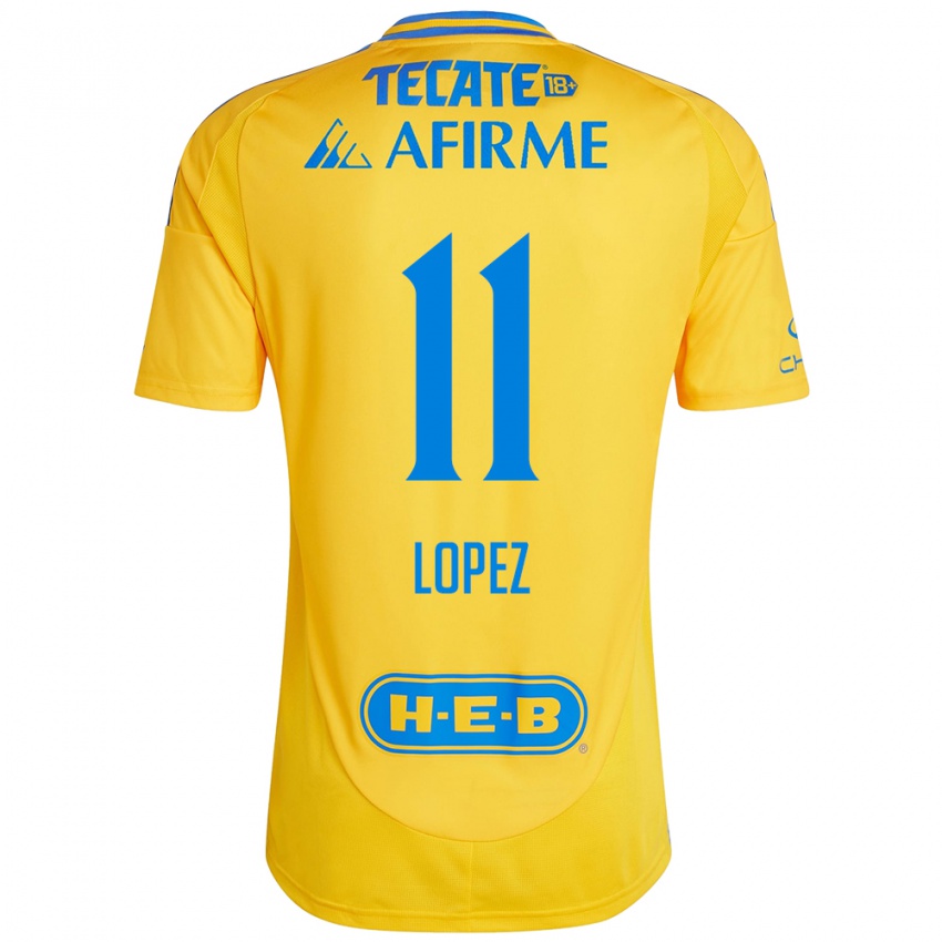 Kinder Nicolas Lopez #11 Goldgelb Heimtrikot Trikot 2024/25 T-Shirt Schweiz