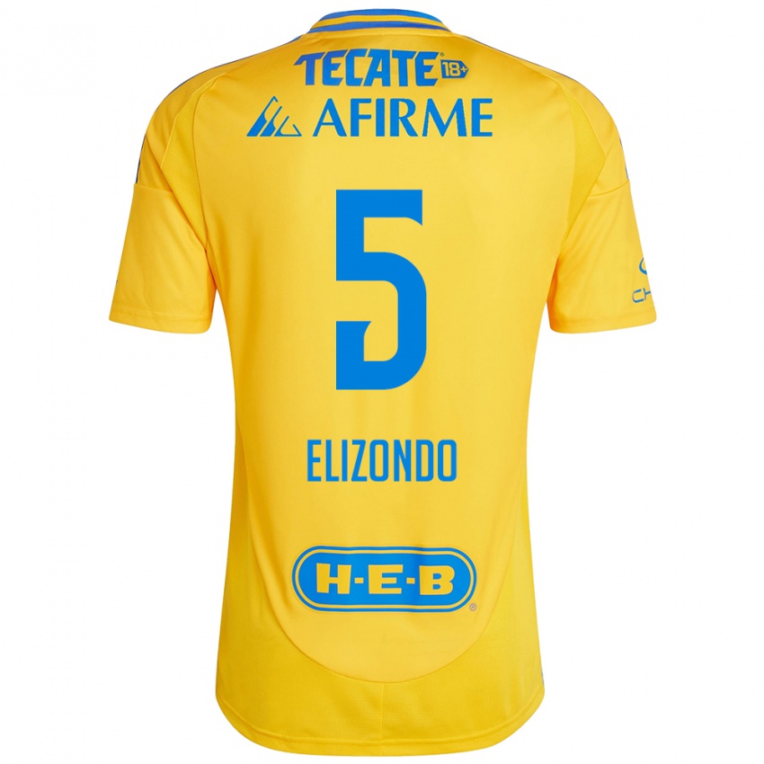 Kinder Fernanda Elizondo #5 Goldgelb Heimtrikot Trikot 2024/25 T-Shirt Schweiz