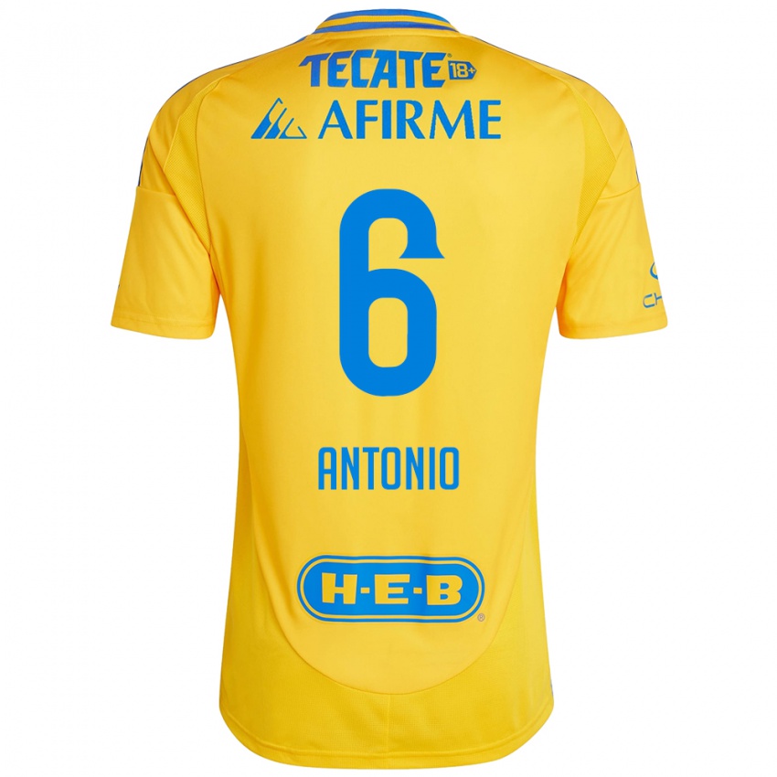 Kinder Nancy Antonio #6 Goldgelb Heimtrikot Trikot 2024/25 T-Shirt Schweiz