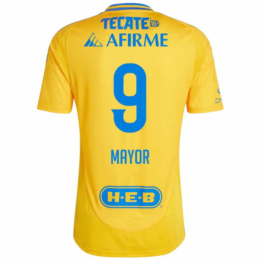 Enfant Maillot Stephany Mayor #9 Or Jaune Tenues Domicile 2024/25 T-Shirt Suisse