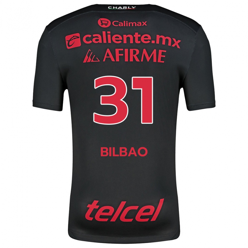 Kinder Unai Bilbao #31 Schwarz Rot Heimtrikot Trikot 2024/25 T-Shirt Schweiz