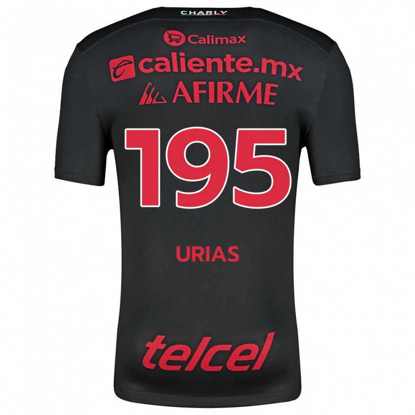 Enfant Maillot Héctor Urías #195 Noir Rouge Tenues Domicile 2024/25 T-Shirt Suisse