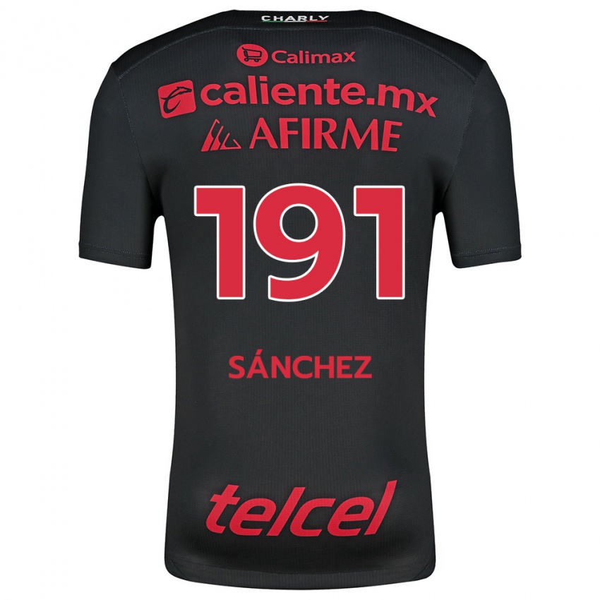 Kinder Diego Sánchez #191 Schwarz Rot Heimtrikot Trikot 2024/25 T-Shirt Schweiz