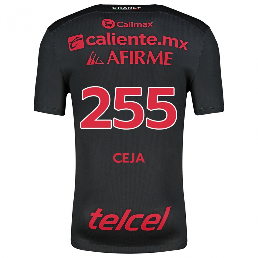 Kinder Julio Ceja #255 Schwarz Rot Heimtrikot Trikot 2024/25 T-Shirt Schweiz