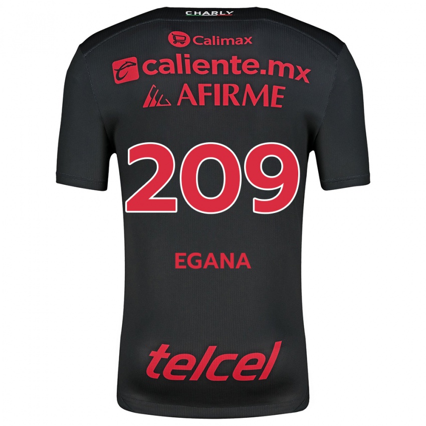 Kinder Arath Egaña #209 Schwarz Rot Heimtrikot Trikot 2024/25 T-Shirt Schweiz