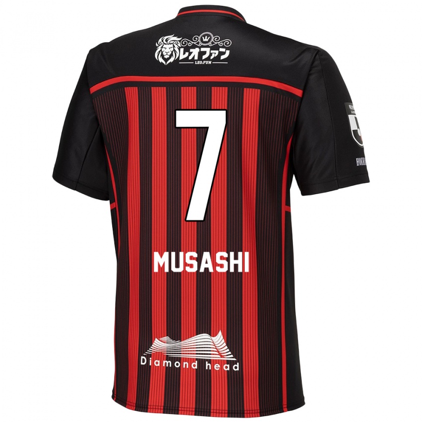 Kinder Musashi Suzuki #7 Rot Schwarz Heimtrikot Trikot 2024/25 T-Shirt Schweiz