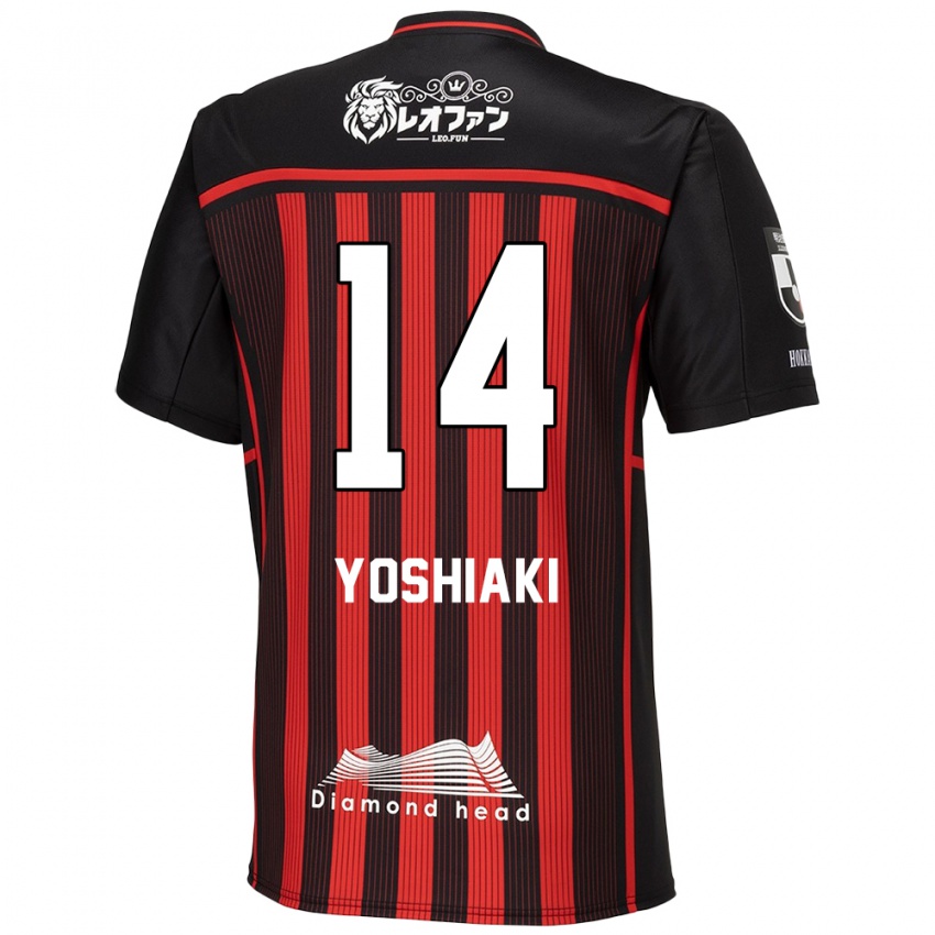 Kinder Yoshiaki Komai #14 Rot Schwarz Heimtrikot Trikot 2024/25 T-Shirt Schweiz