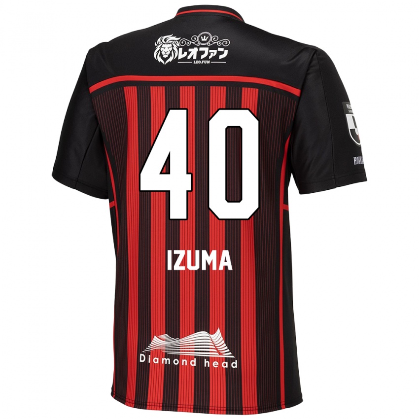 Kinder Shido Izuma #40 Rot Schwarz Heimtrikot Trikot 2024/25 T-Shirt Schweiz