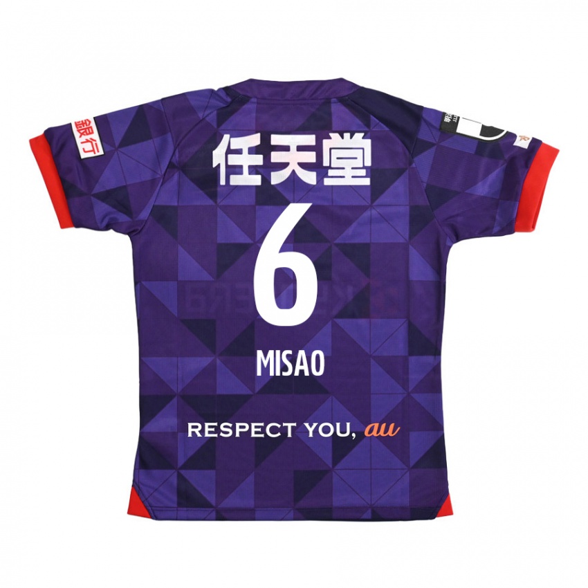 Kinder Yuto Misao #6 Lila Weiß Heimtrikot Trikot 2024/25 T-Shirt Schweiz