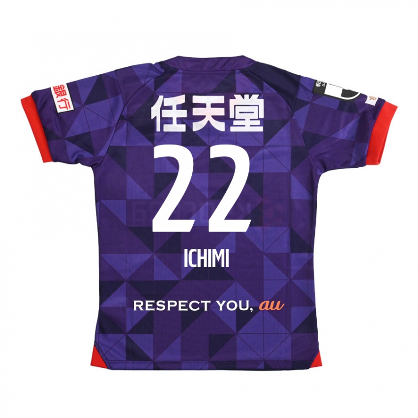 Kinder Kazunari Ichimi #22 Lila Weiß Heimtrikot Trikot 2024/25 T-Shirt Schweiz